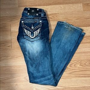 Miss Me Women's Boot Cut Jeans in Classic Blue